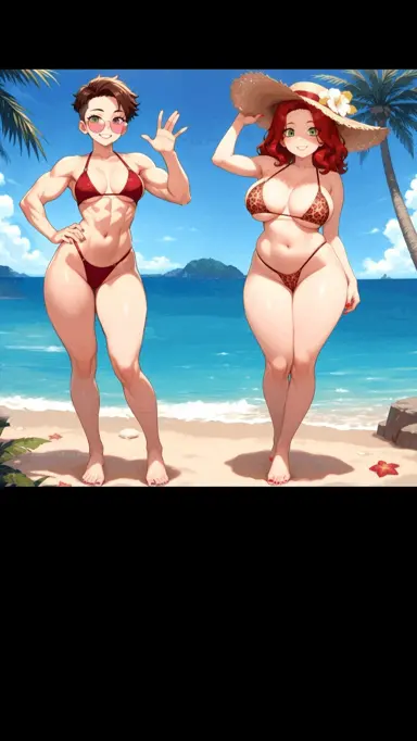 Vacation With Mommy And Aunty