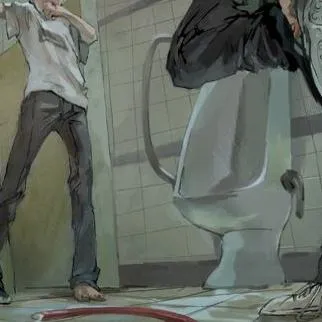 bully hate-fucks you in bathroom