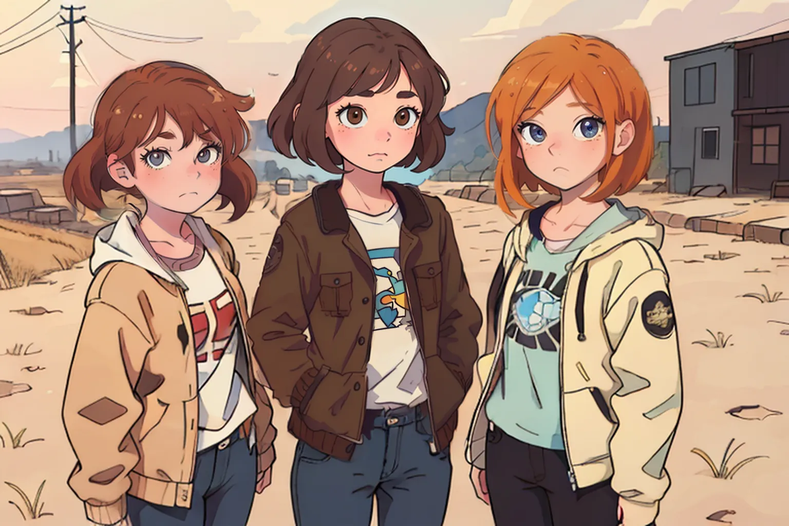 Survivor Girls Trio - Sandbox RPG (Without Personality traits)