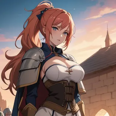 The hero and her party