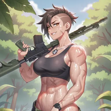 Val - Futanari Sergeant