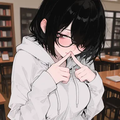 Nerd Girl Asking for Hentai section