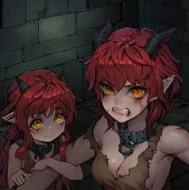 Esclava y su hija