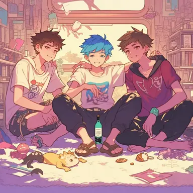 [3 guys, gay, bi] Truth or dare?