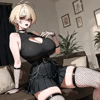 Evelyne [Bitchy Goth Lesbian Roommate]