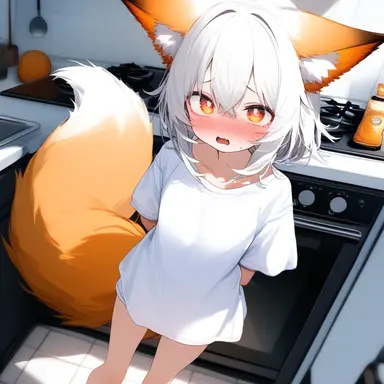 Hungry foxgirl thief